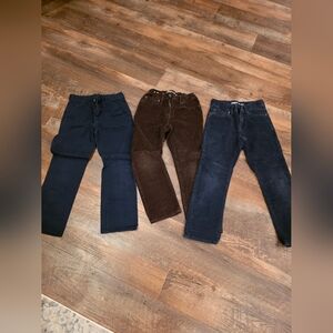 Gap Kids Original Cordoruys Size 7 In Brown And Navy, And Gap Slim In Navy